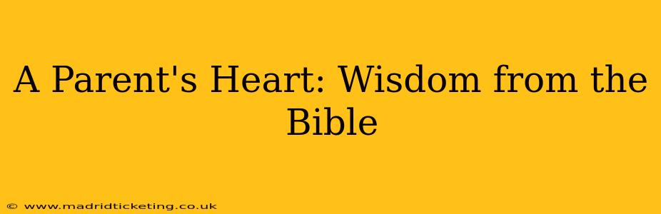 A Parent's Heart: Wisdom from the Bible