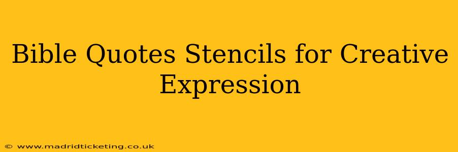 Bible Quotes Stencils for Creative Expression
