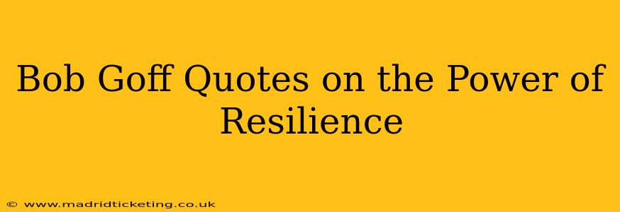 Bob Goff Quotes on the Power of Resilience