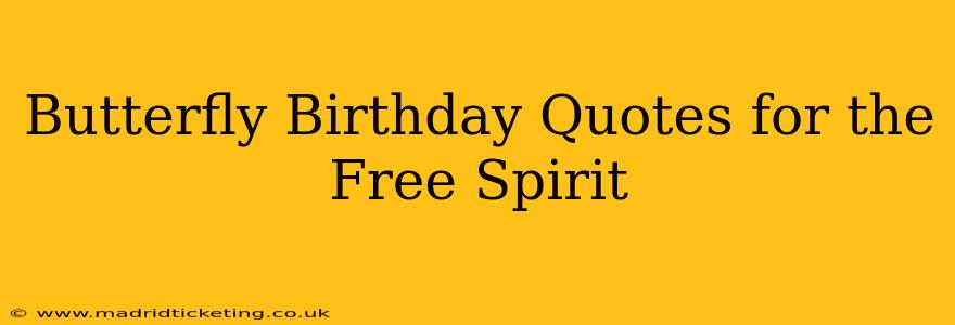 Butterfly Birthday Quotes for the Free Spirit