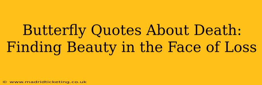 Butterfly Quotes About Death:  Finding Beauty in the Face of Loss
