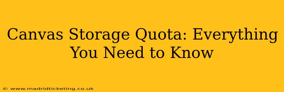 Canvas Storage Quota: Everything You Need to Know