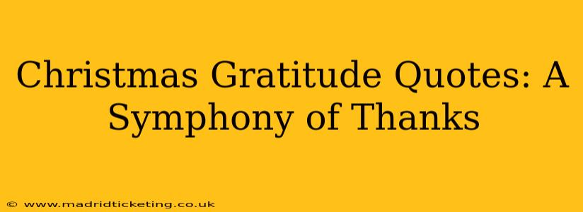 Christmas Gratitude Quotes: A Symphony of Thanks