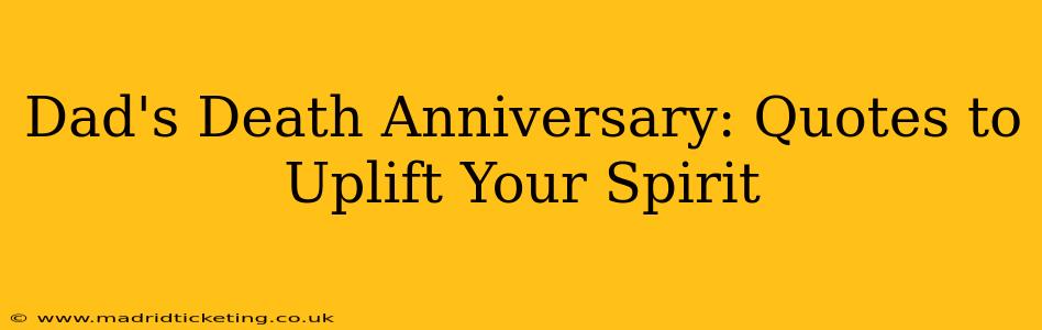 Dad's Death Anniversary: Quotes to Uplift Your Spirit