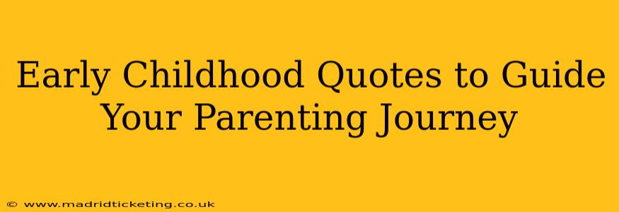 Early Childhood Quotes to Guide Your Parenting Journey