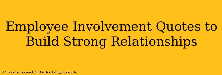 Employee Involvement Quotes to Build Strong Relationships