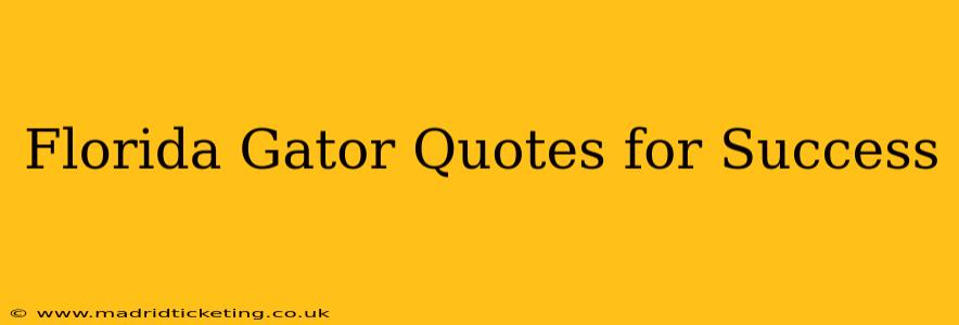 Florida Gator Quotes for Success