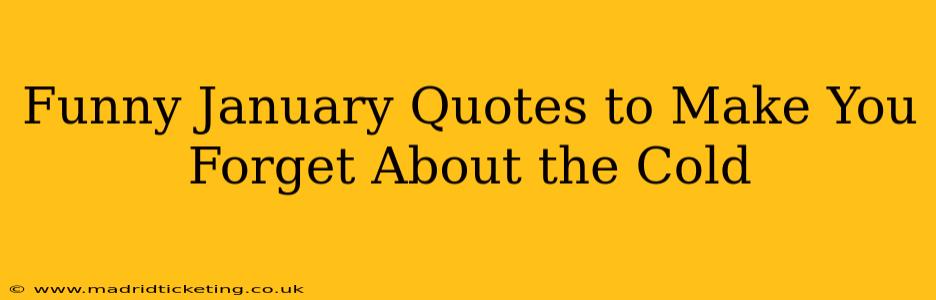 Funny January Quotes to Make You Forget About the Cold