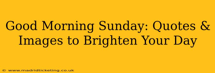 Good Morning Sunday: Quotes & Images to Brighten Your Day