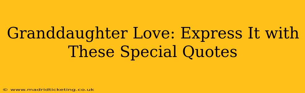 Granddaughter Love: Express It with These Special Quotes