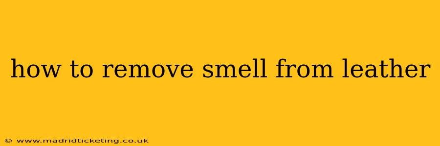 how to remove smell from leather