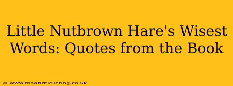 Little Nutbrown Hare's Wisest Words: Quotes from the Book
