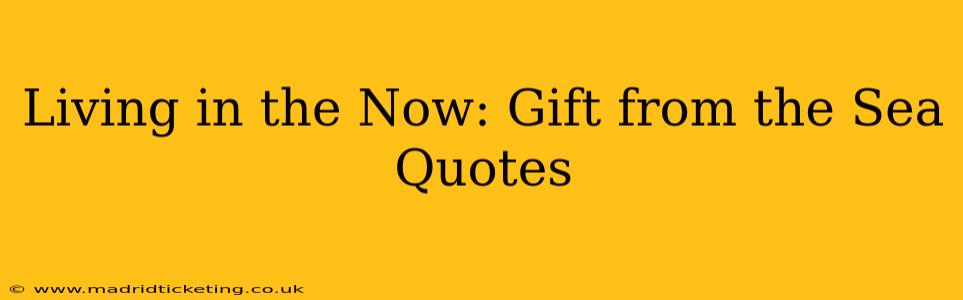 Living in the Now: Gift from the Sea Quotes