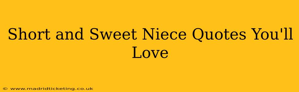 Short and Sweet Niece Quotes You'll Love