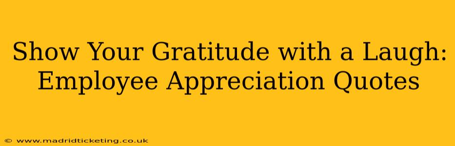 Show Your Gratitude with a Laugh: Employee Appreciation Quotes