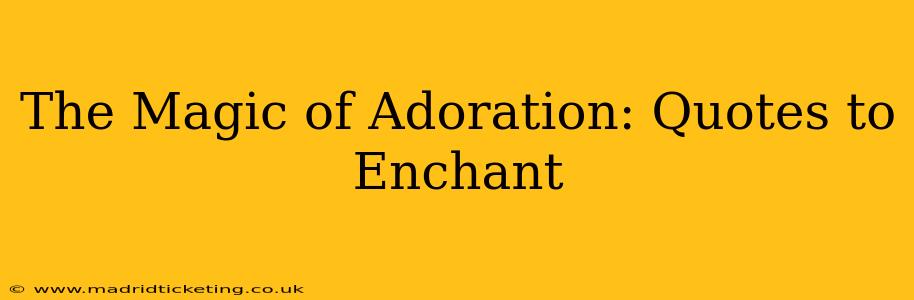 The Magic of Adoration: Quotes to Enchant