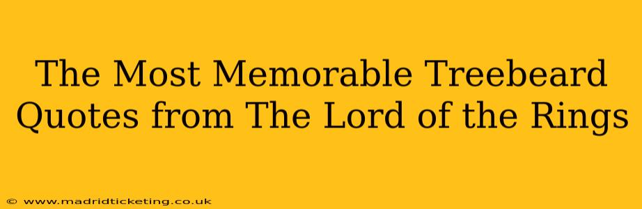 The Most Memorable Treebeard Quotes from The Lord of the Rings