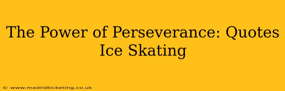 The Power of Perseverance: Quotes Ice Skating