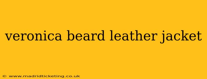 veronica beard leather jacket