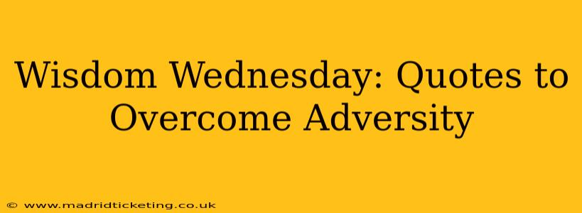 Wisdom Wednesday: Quotes to Overcome Adversity